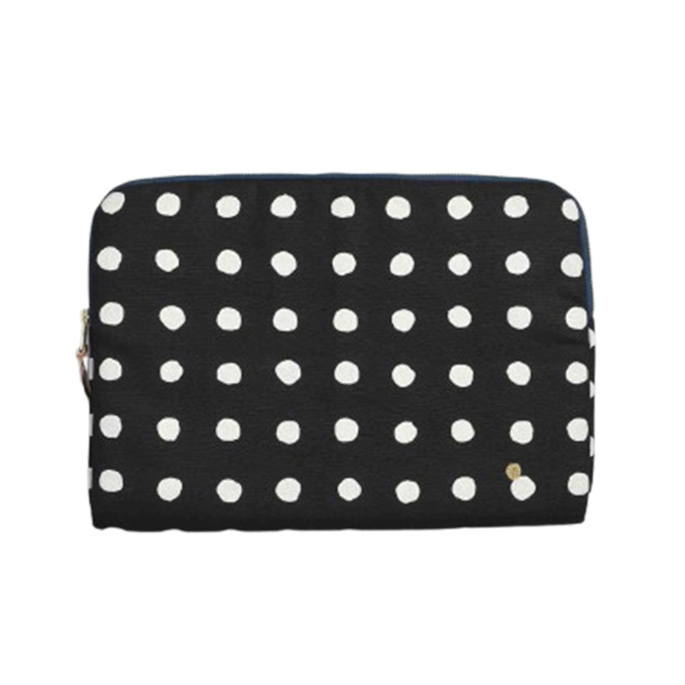 法國La cerise sur le gâteau 有機棉筆電包-白點點(13/14吋專用)