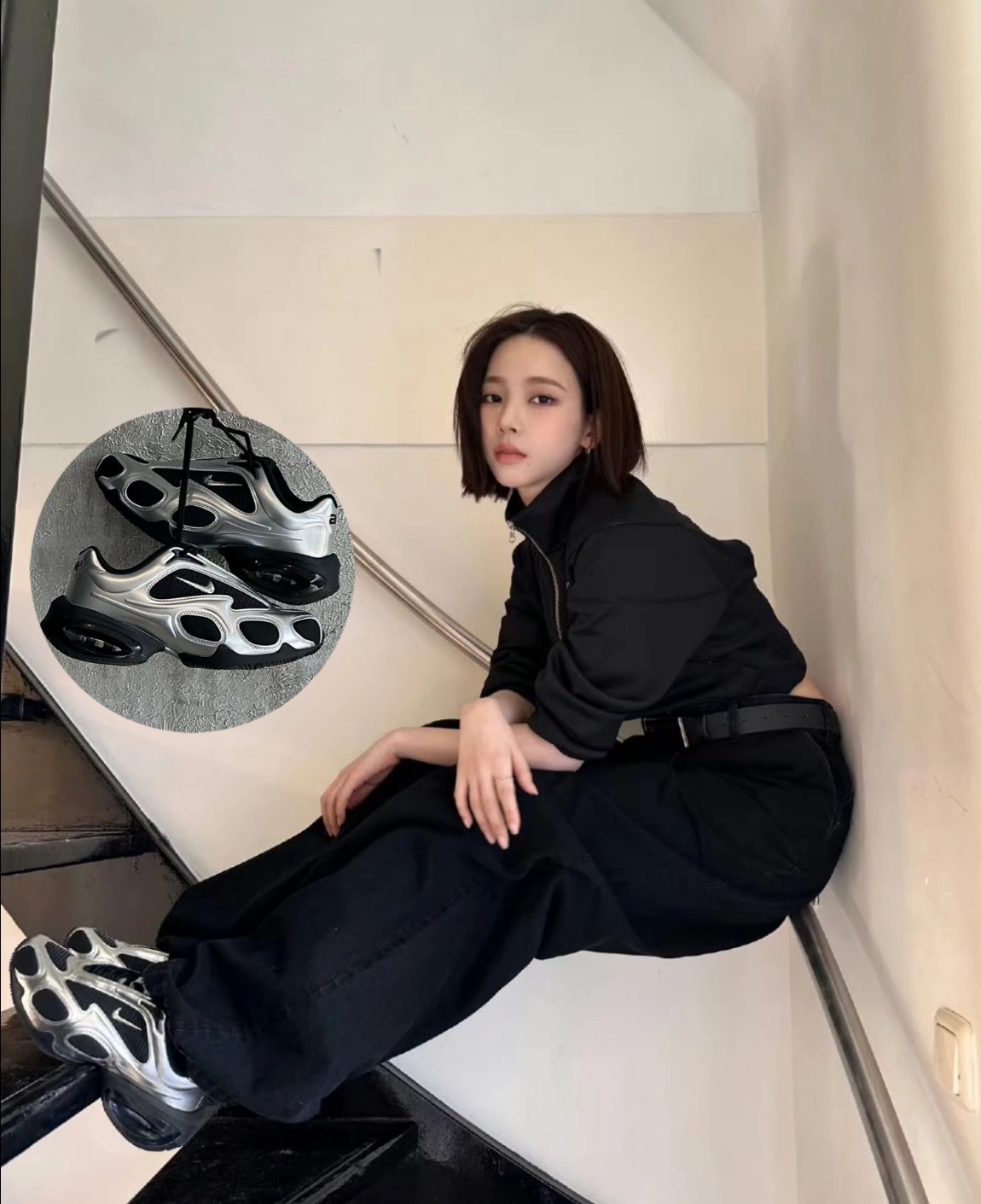 KARINA 最新代言款 NIKE AIR MAX MUSE 暗黑金屬