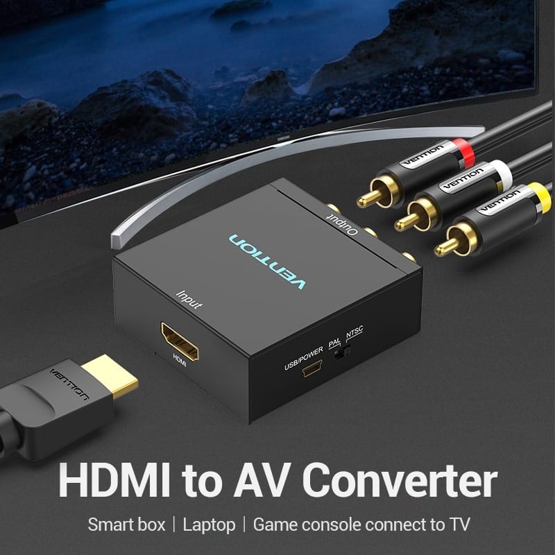 Vention HDMI 轉 RCA (AV) 轉換器 1080P