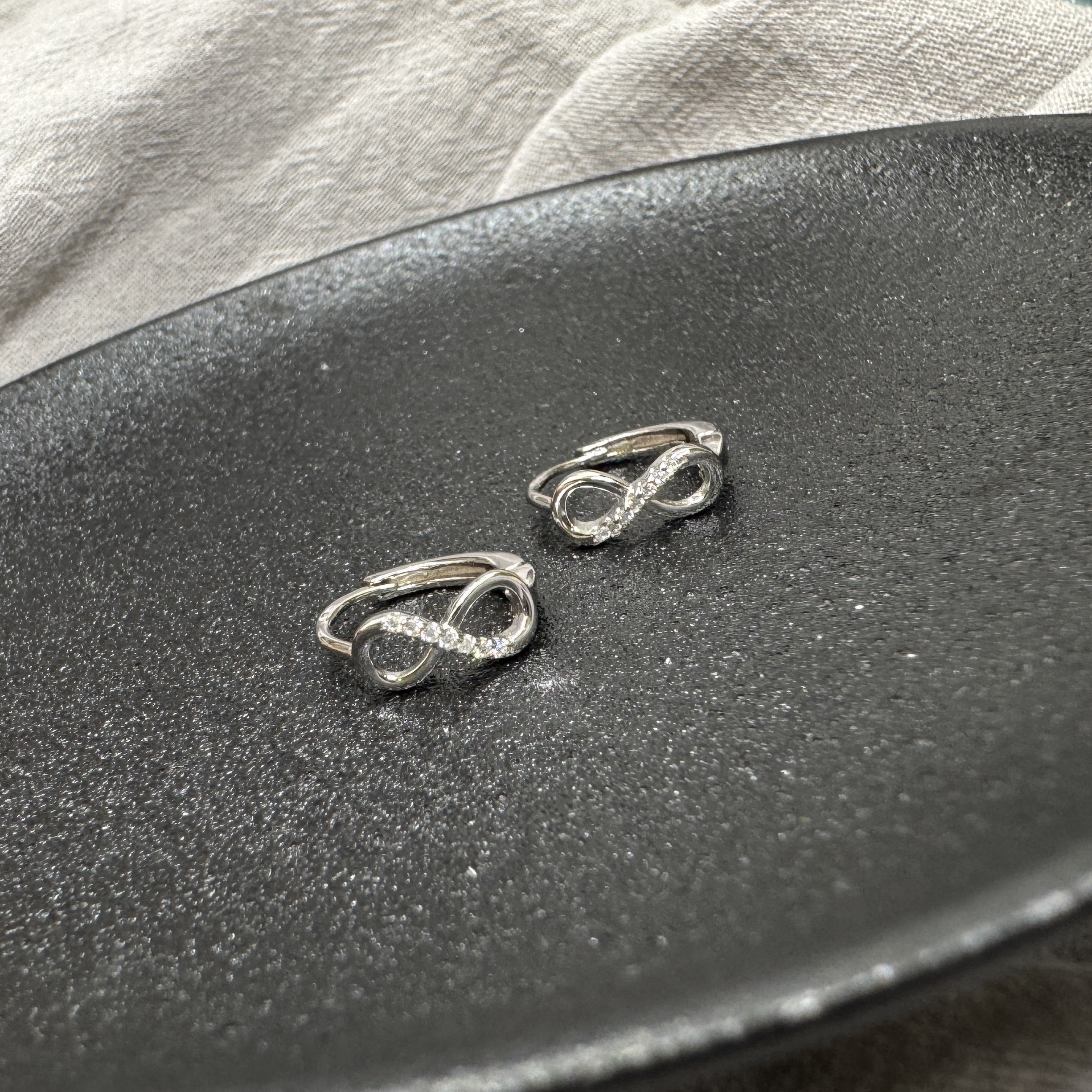 無限閃耀 - 純銀耳環