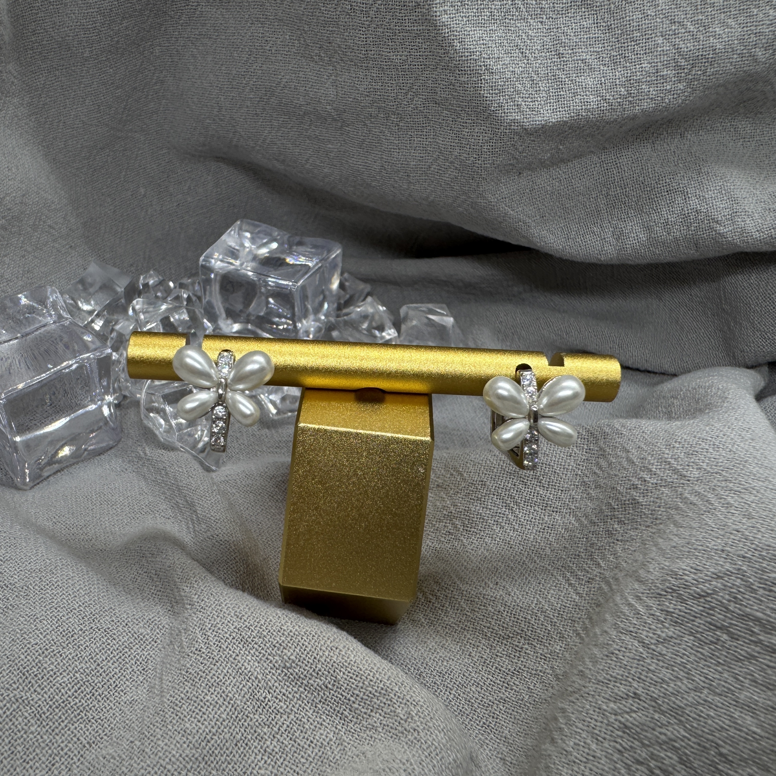 雪絮花語 - 純銀耳環