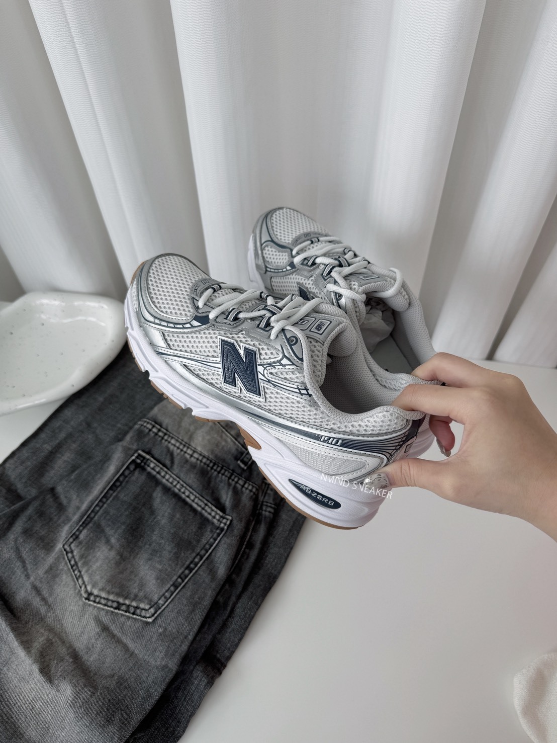 <千禧Y2K⛓️‍💥> NEW BALANCE 740 銀藍灰光 焦糖底