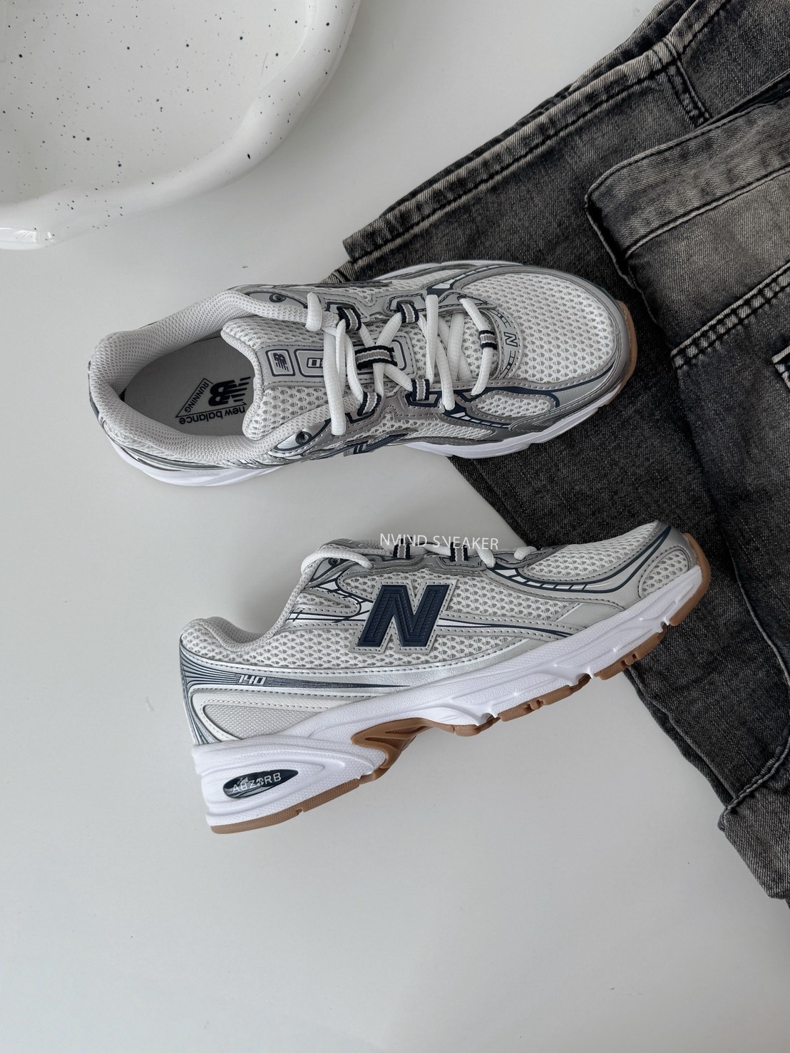 <千禧Y2K⛓️‍💥> NEW BALANCE 740 銀藍灰光 焦糖底