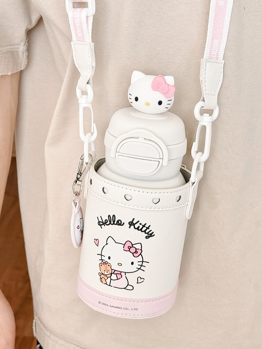 三麗鷗 HELLOKITTY 水壺 保溫杯 三件套組