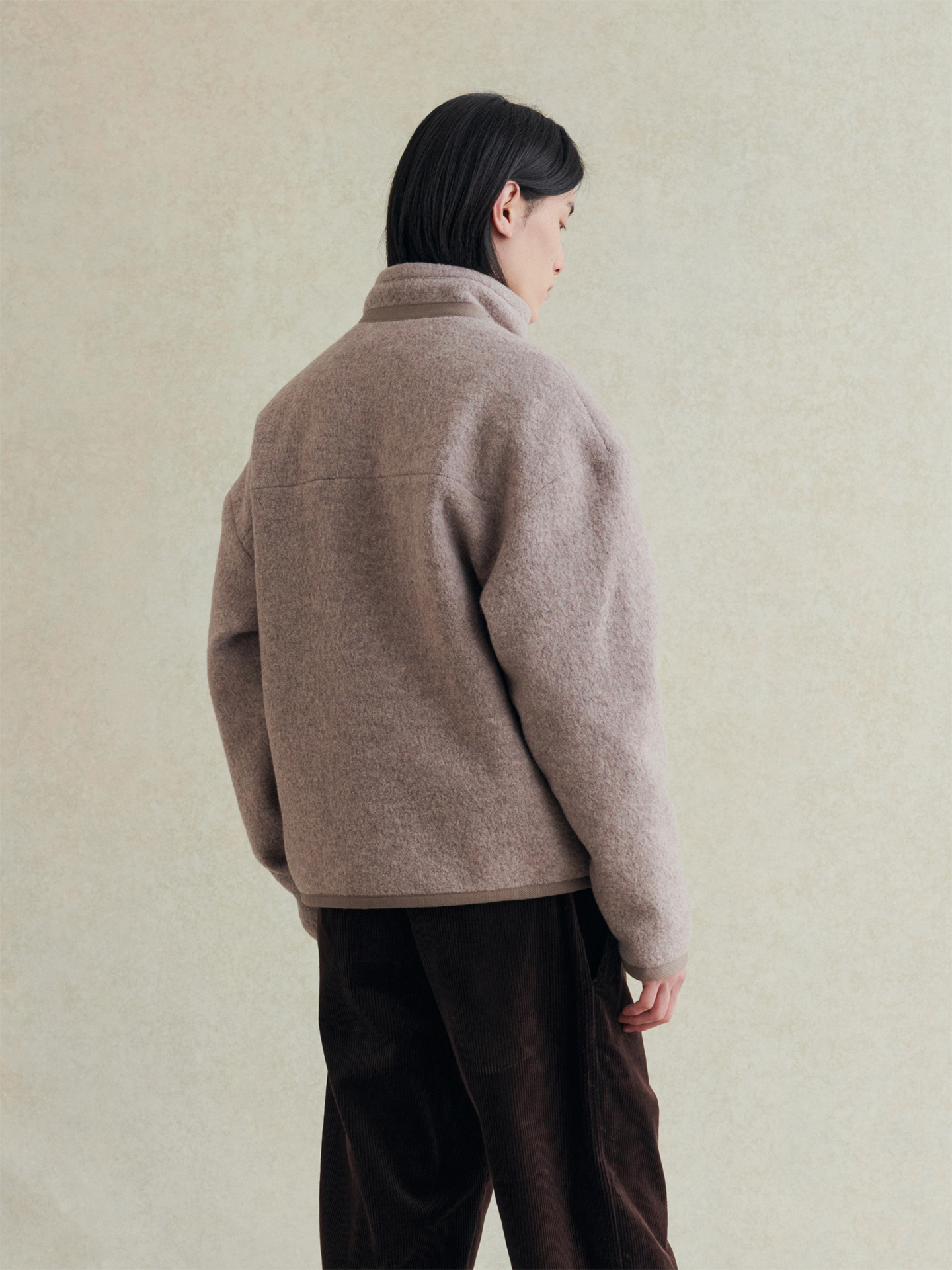 De Bonne Facture Sherpa Jacket Beige