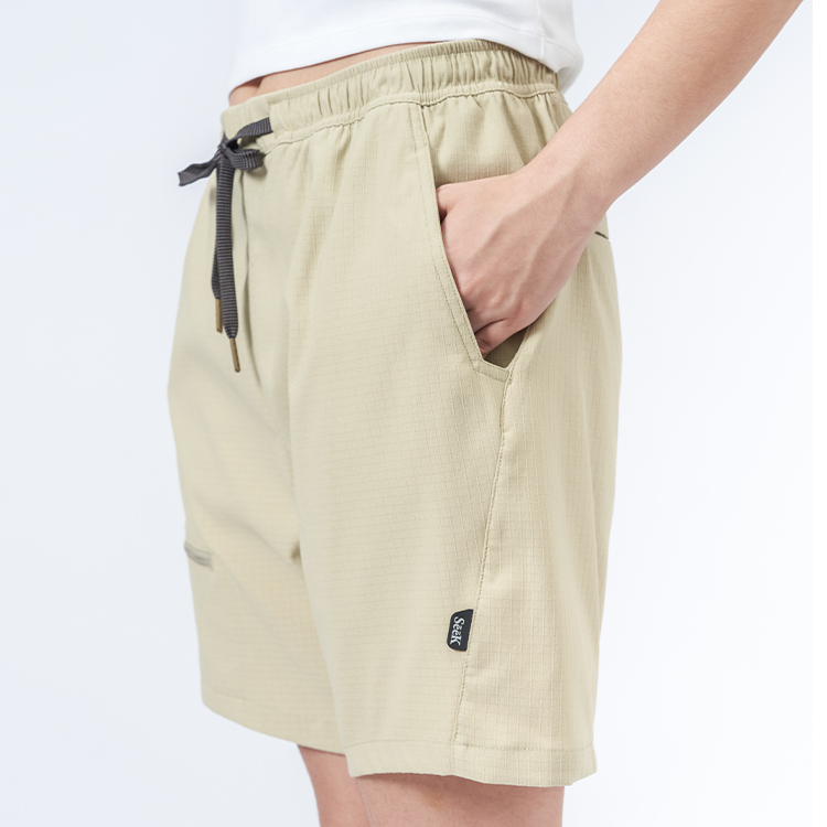 中性超潑水四面彈格子短褲_Wade Shorts