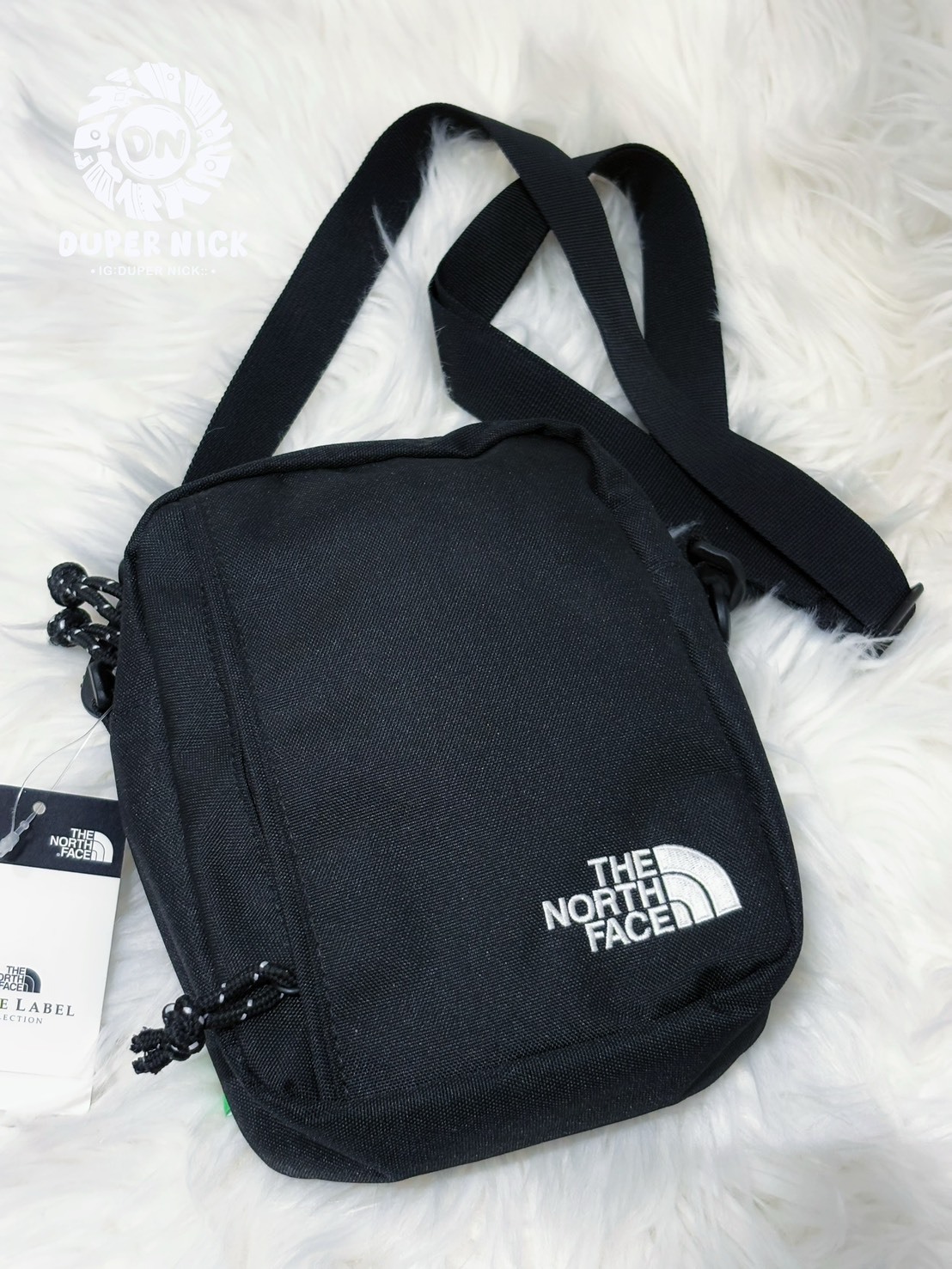 THE NORTH FACE SUPER CROSS BAG 刺繡LOGO - 小包 黑色