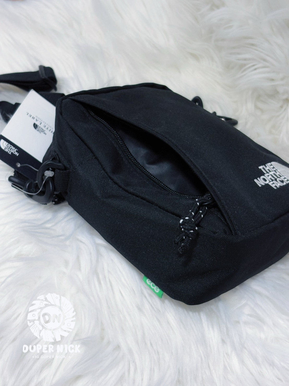 THE NORTH FACE SUPER CROSS BAG 刺繡LOGO - 小包 黑色