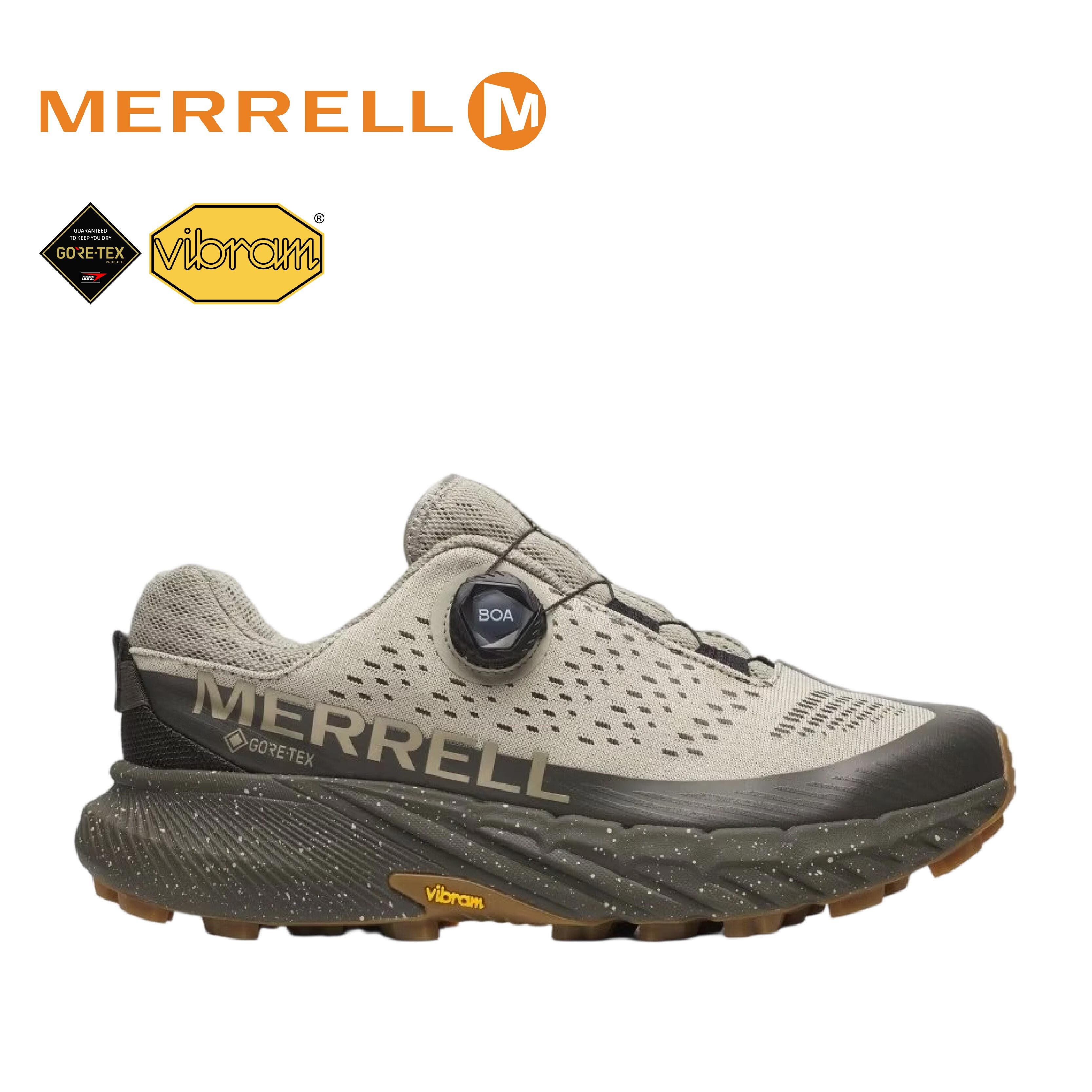 MERRELL 美國 AGILITY PEAK 5 BOA GTX 防水登山健行鞋 男款(岩石灰色) 33ML068699