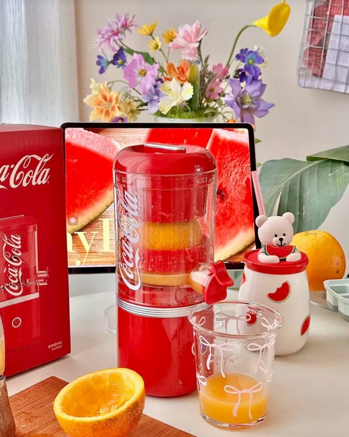 <正版授權>可口可樂 多功能 果汁機 榨汁機 無線 全自動