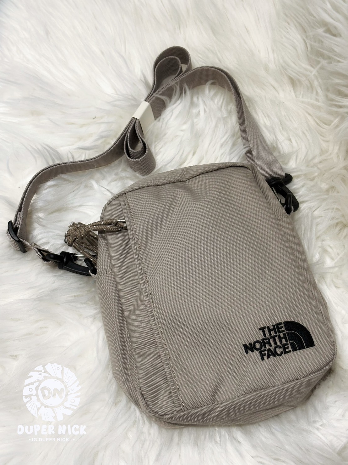 THE NORTH FACE SUPER CROSS BAG 刺繡LOGO - 小包 沙色