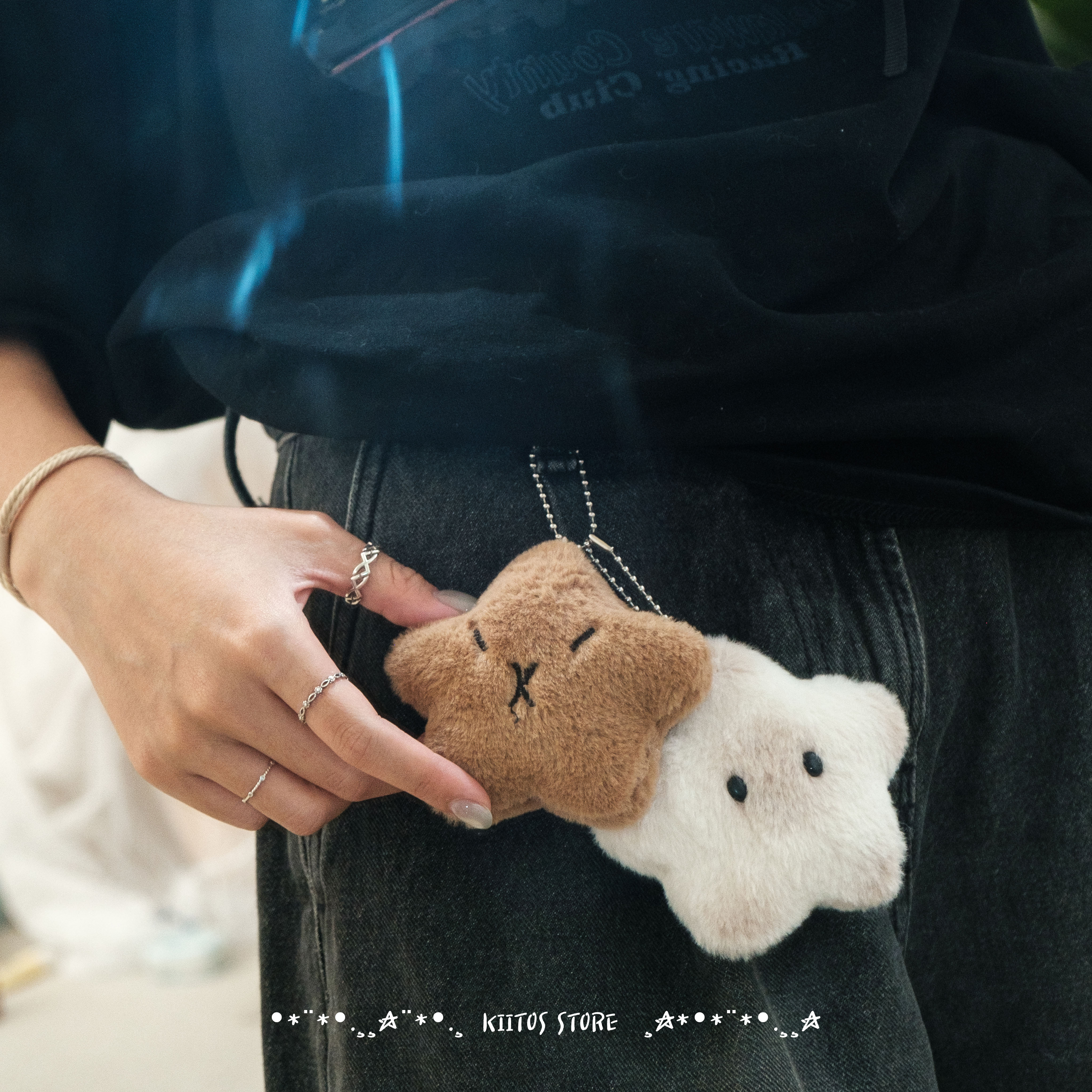 現貨 吱吱叫卡皮巴拉 星星 水豚 暹羅貓 小吊飾