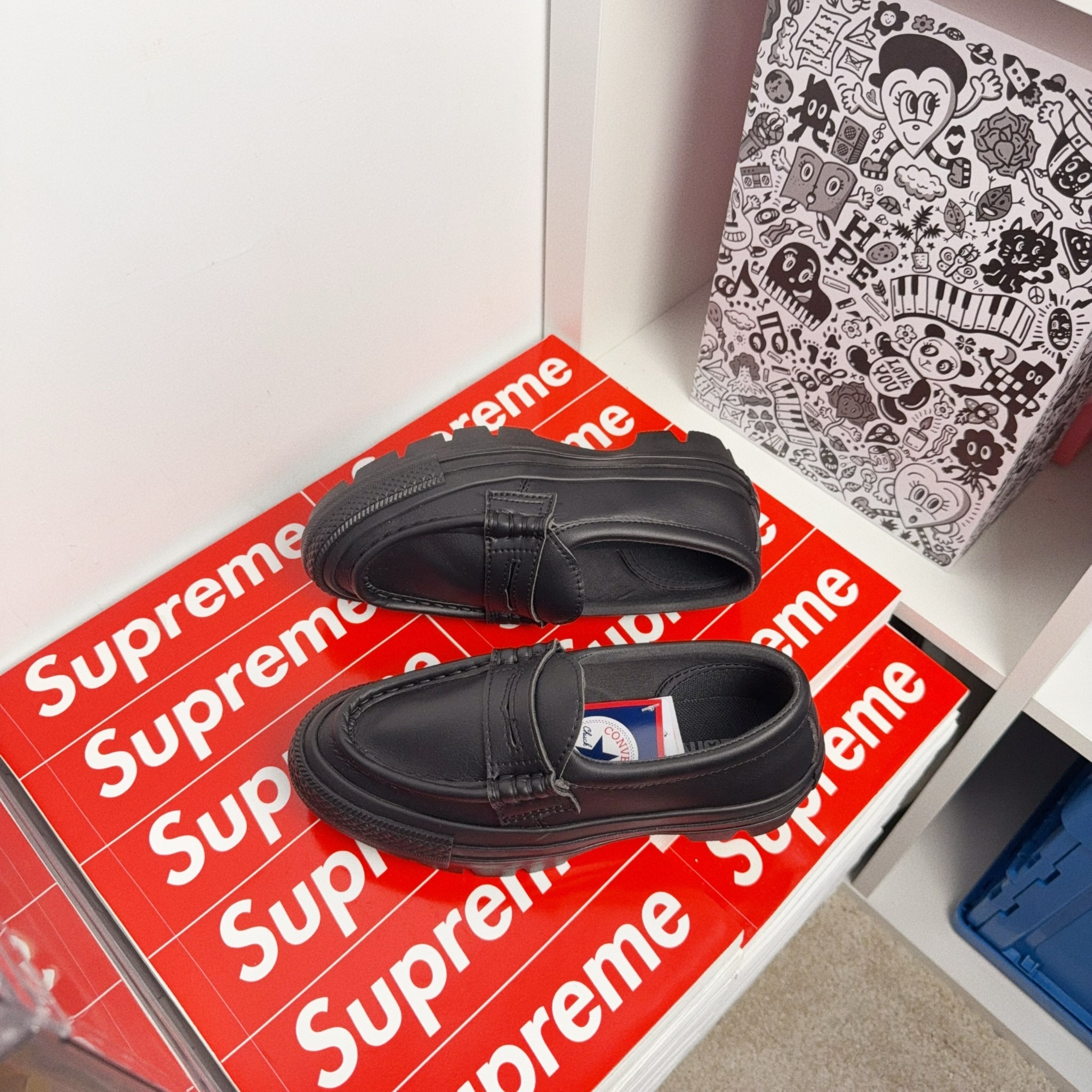 Converse All Star Chunk Loafer 日本限定 黑色 拱門 厚底 樂福鞋 31314200