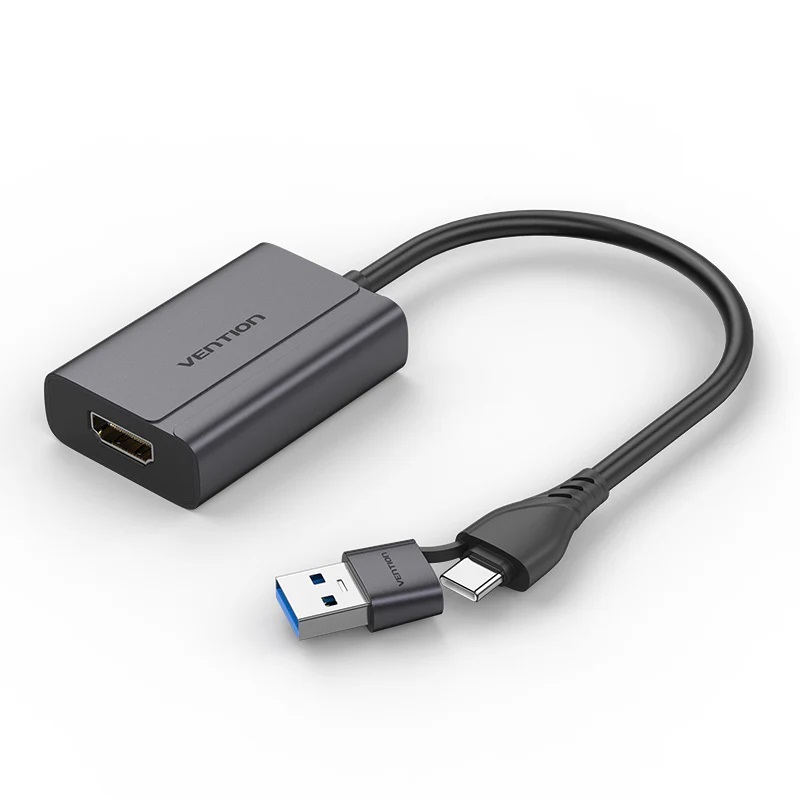 Vention USB-C + USB-A 轉 HDMI 轉接器 (1080P)
