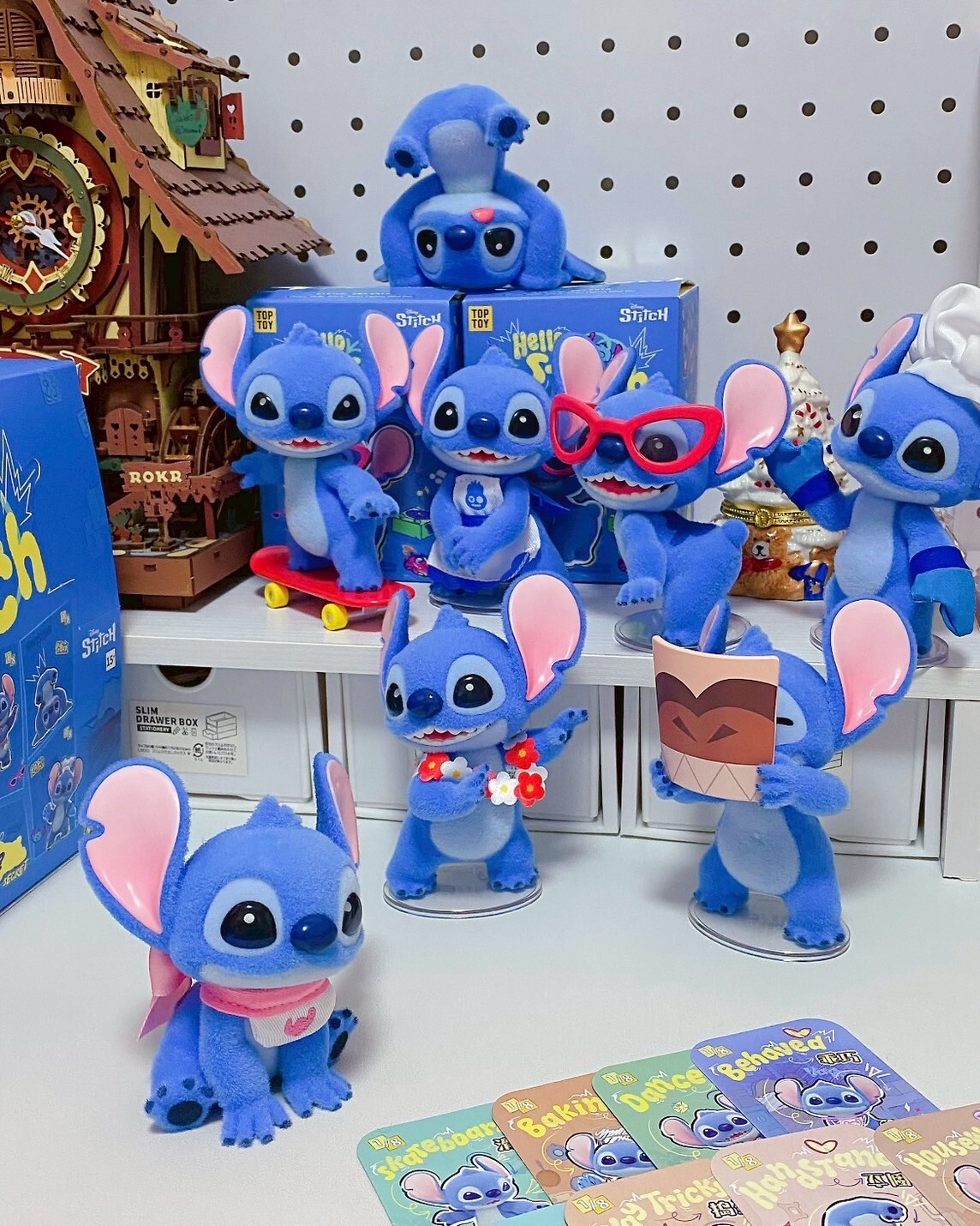 <正版授權>TOPTOY 迪士尼 HELLO史迪奇系列 盲盒 植絨 公仔 擺件