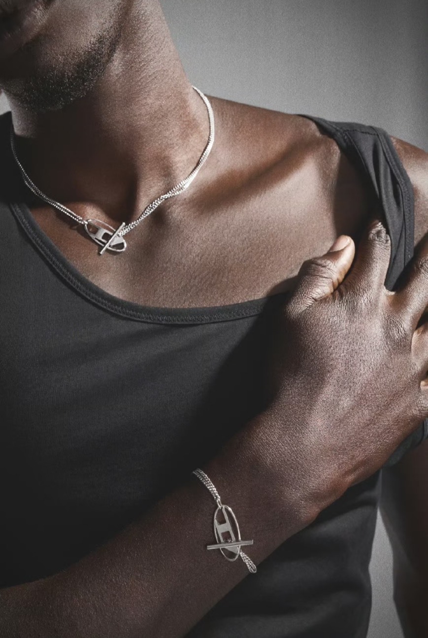 <現貨/穿搭加分項🔥>  DIESEL 銀色 鏈條 手鍊 項鍊