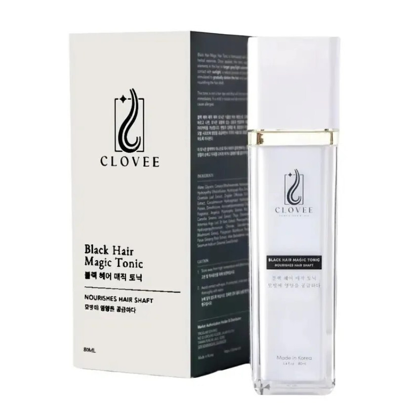 全馬首家【白髮變黑】護髮精華素Clovee Black Hair Magic Tonic