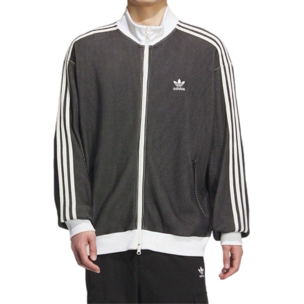 ADIDAS ORIGINALS 炭灰 灰色系 針織運動外套 三葉草 OVERSIZE KC2619