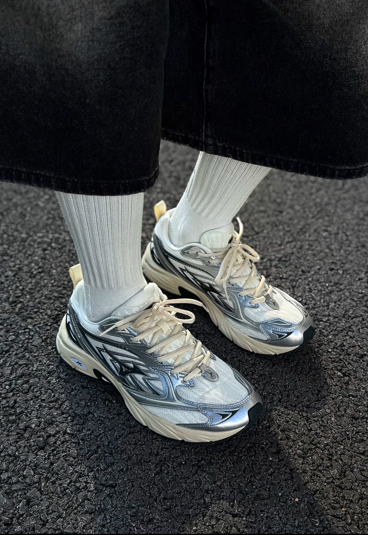 Mizuno 美津濃 FIYI TL V2 奶油灰銀 Y2K 銀色 慢跑鞋 復古 男女鞋 D1GH241511/預購