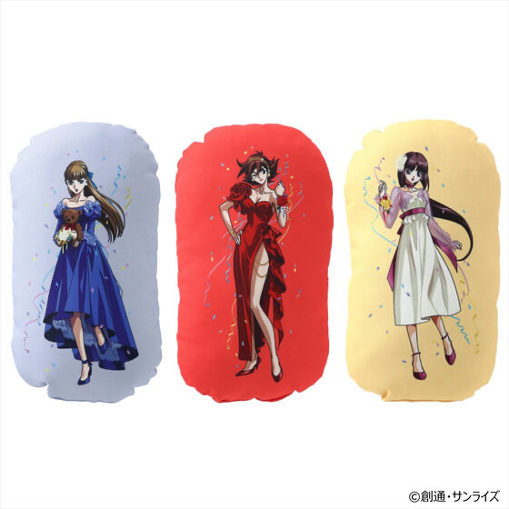 242128 Pbandai 預訂 2026/2月 ガンダムGWX 周年イラスト ミニクッション（リリーナ、レイン、ティファ）