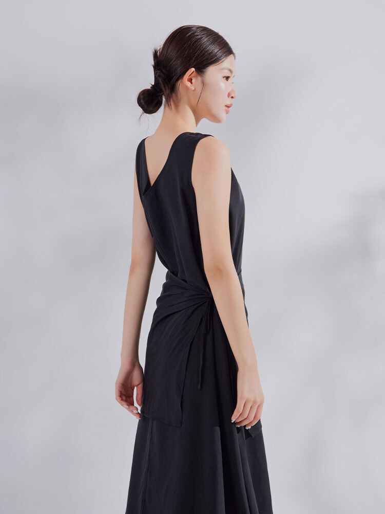 OH!HER 顯瘦搭片天絲洋裝