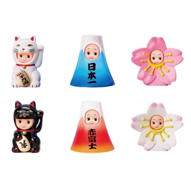 現貨┃日本製 Q比 富士山 富士山 櫻花 公仔 擺飾 玩具 5cm