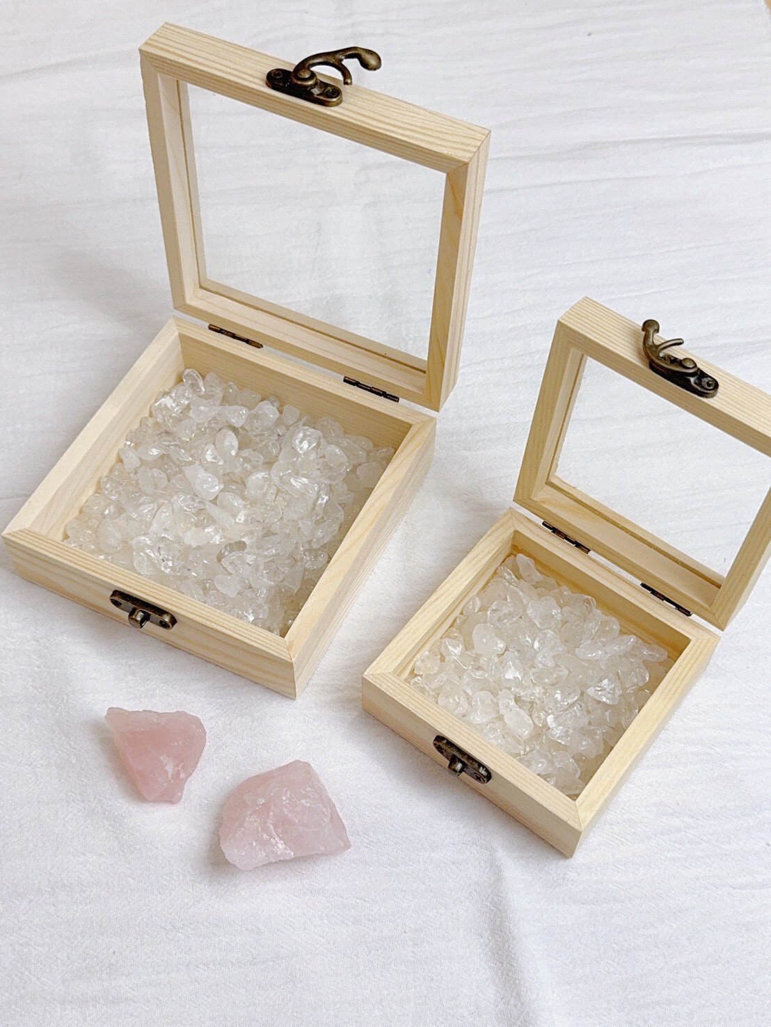 新款無印風水晶消磁木盒