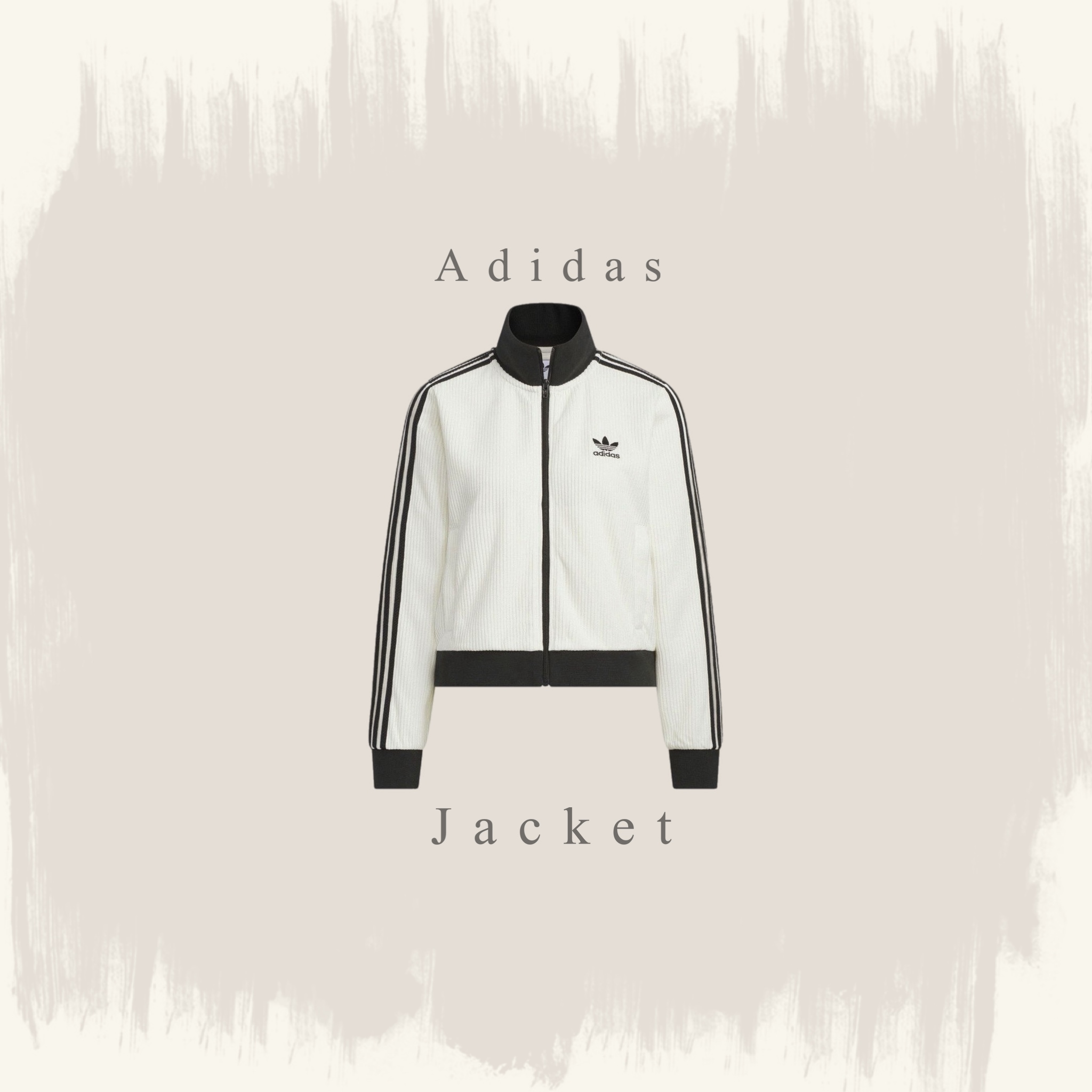 ADIDAS ORIGINALS 黑白 米白 短板 針織運動外套 女款 三葉草 KC2649