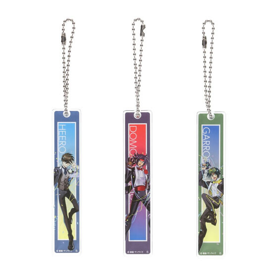 240654 Pbandai 預訂 2026/1月 ガンダムGWX 周年イラスト ルームキー風アクリルチャーム （ヒイロ、ドモン、ガロード）