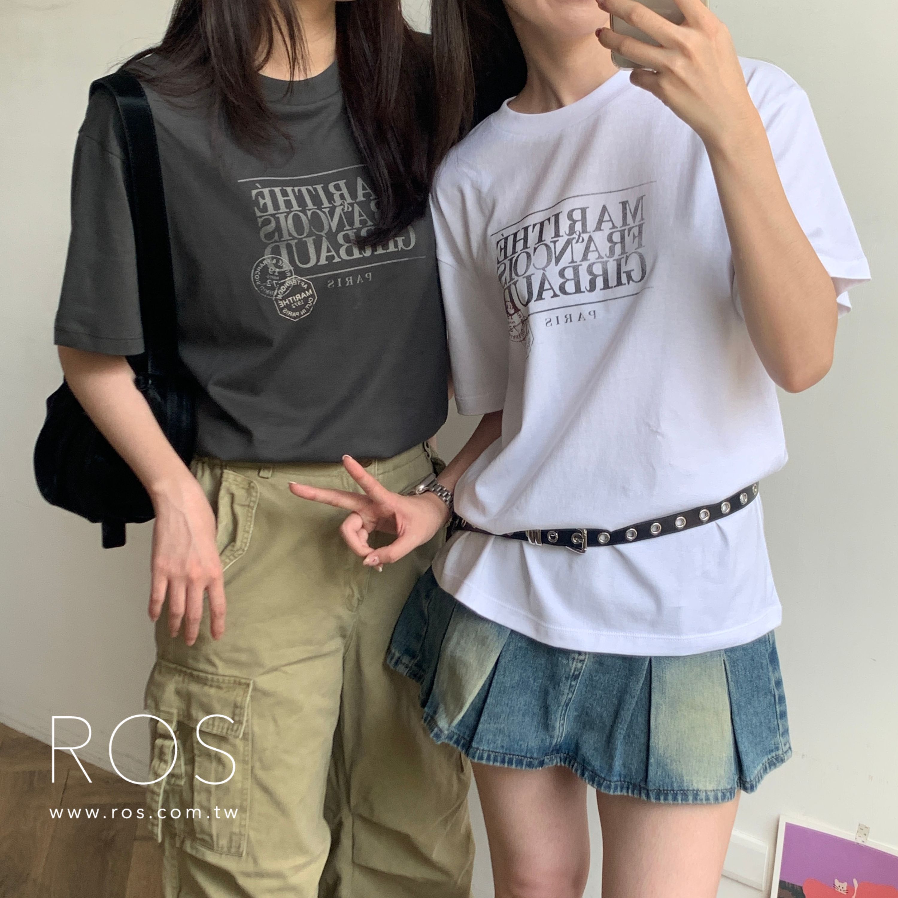 Marithe Francois Girbaud 經典LOGO圖章印花T (2colors)