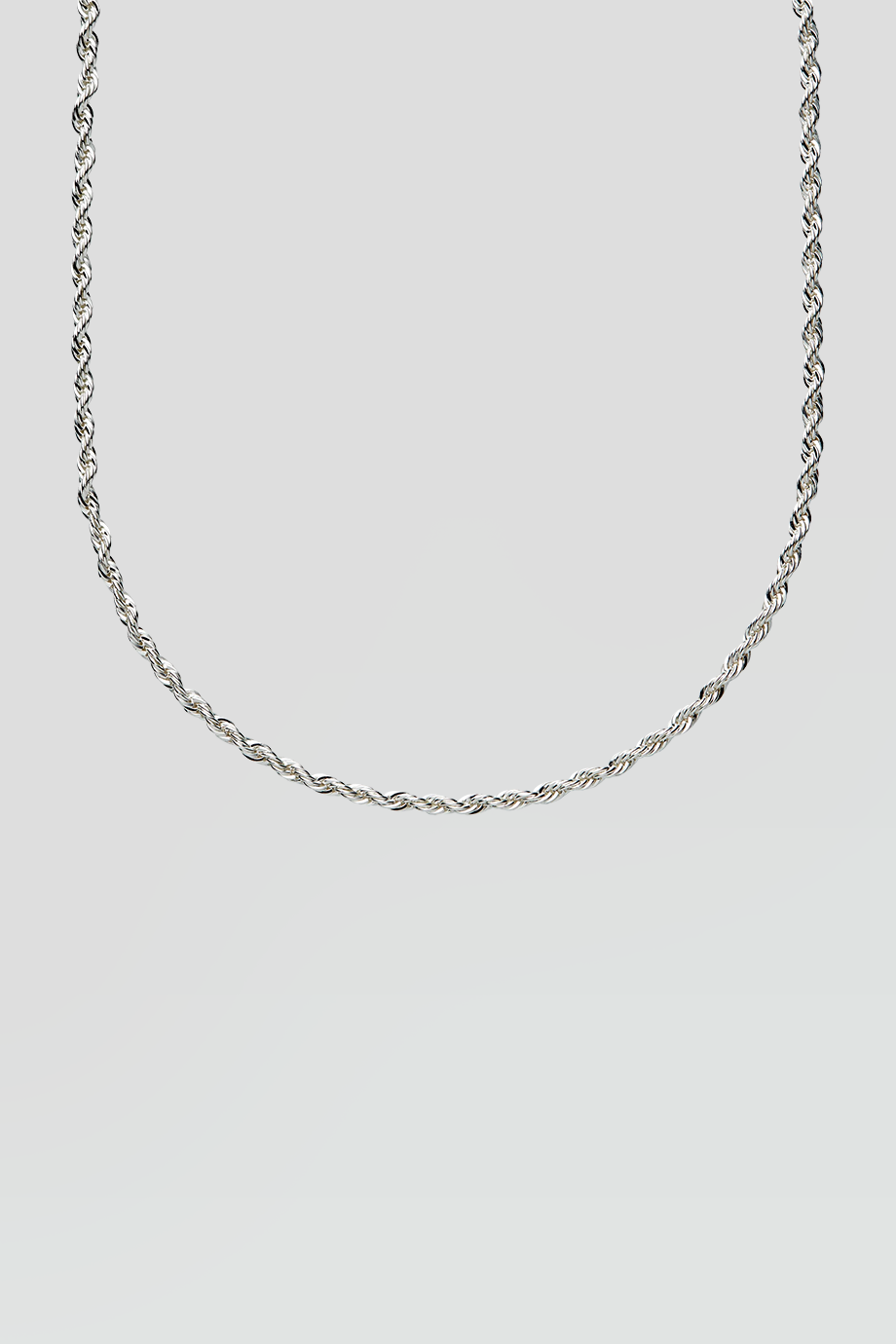 Crystal Haze｜ROPE 銀色麻花項鍊