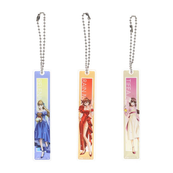 240655 Pbandai 預訂 2026/1月 ガンダムGWX 周年イラスト ルームキー風アクリルチャーム （リリーナ、レイン、ティファ）