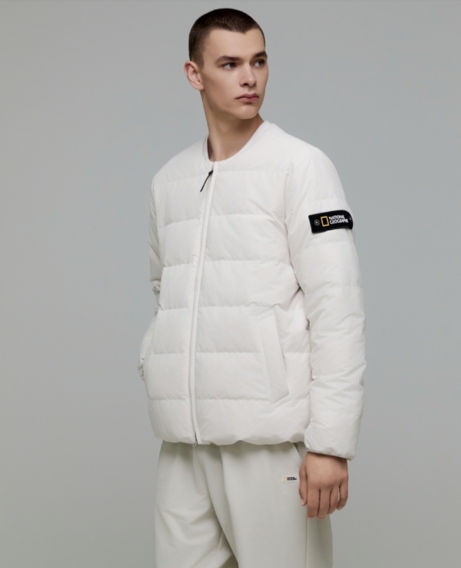 【直播】KM0805197 National Geographic 男女同款輕量羽絨外套 (米白色) (N244UDW020)