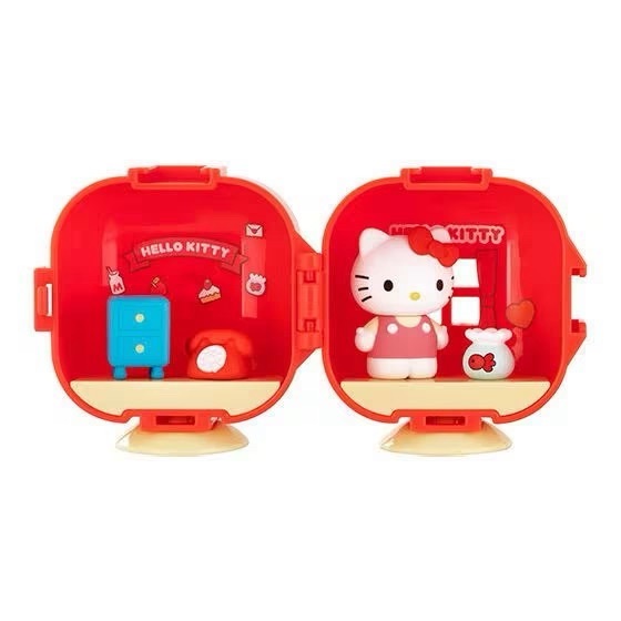 現貨┃日本 sanrio 三麗鷗 HELLO KITTY 扭蛋 公寓 玩具屋