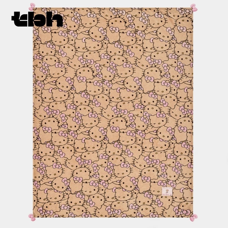 HELLO KITTY x TBH 曬黑系列 暖香毯 毛毯 午睡毯 沙發毯 法蘭絨 凱蒂貓 宋雨琦代言 / 預購