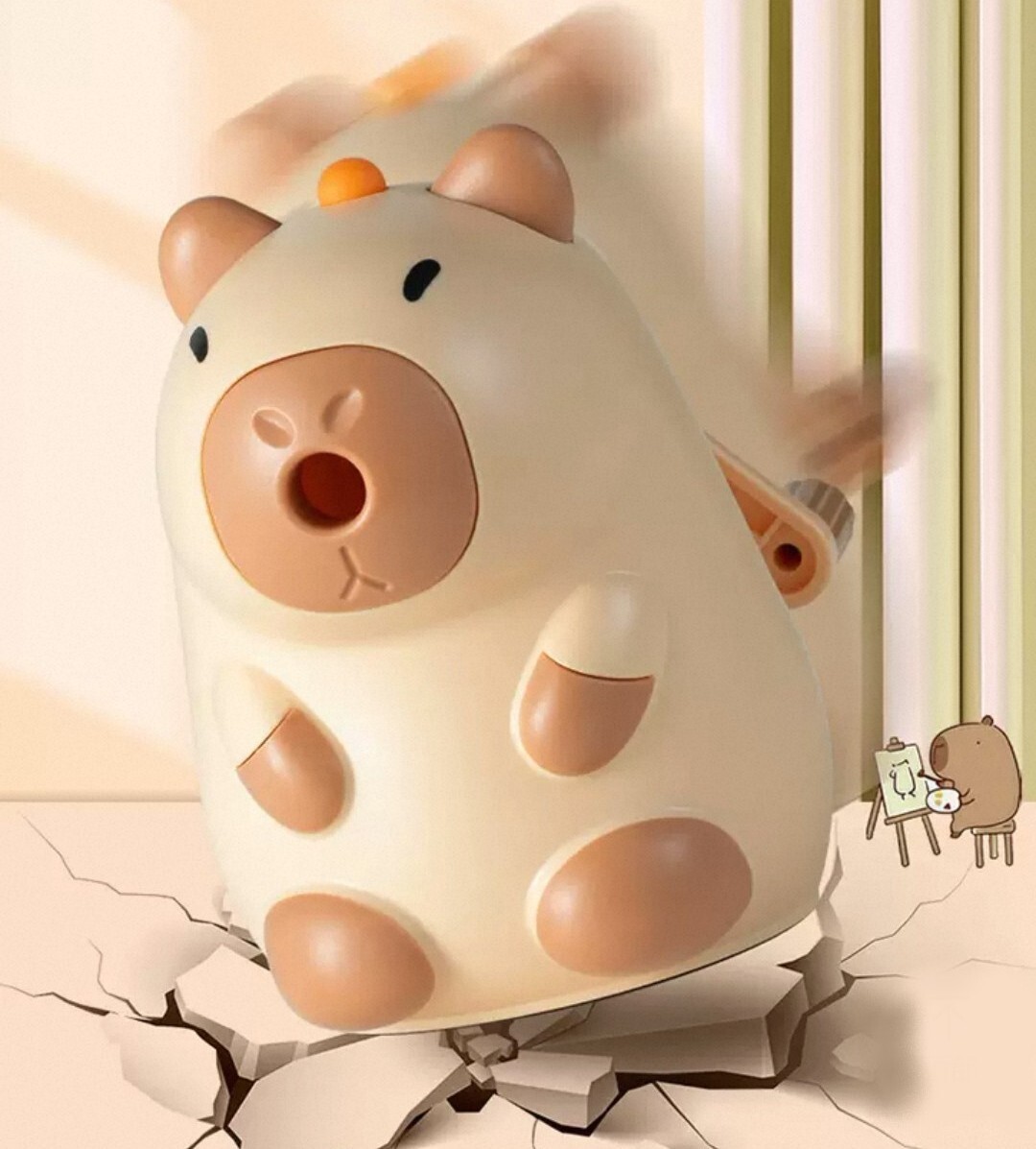 卡皮巴拉手搖式削鉛筆機