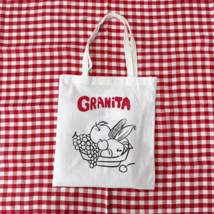 韓國 VL 設計師手繪 迷你輕薄環保袋  清爽夏日水果 GRANiTA