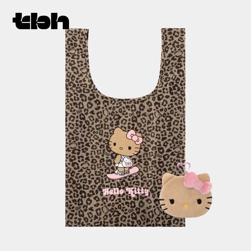 HELLO KITTY x TBH 曬黑系列 兩用 購物袋 提袋 收納 吊飾 鑰匙圈 凱蒂貓 宋雨琦代言 / 預購