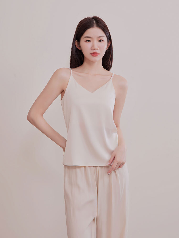 OH!HER 出品可調肩帶絲質背心