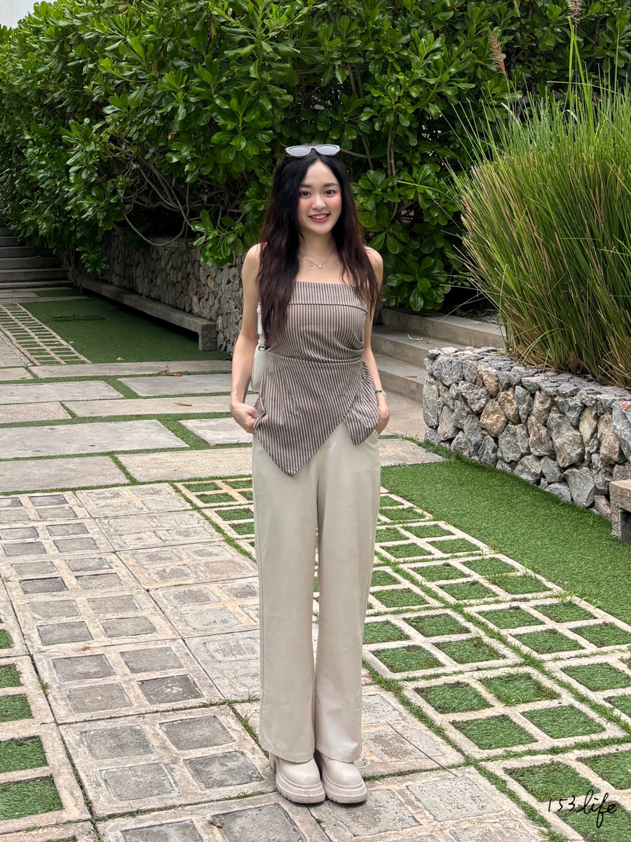 |預購|夏日高腰紋理小個子西裝寬褲(九分/長款)(XXS-L)