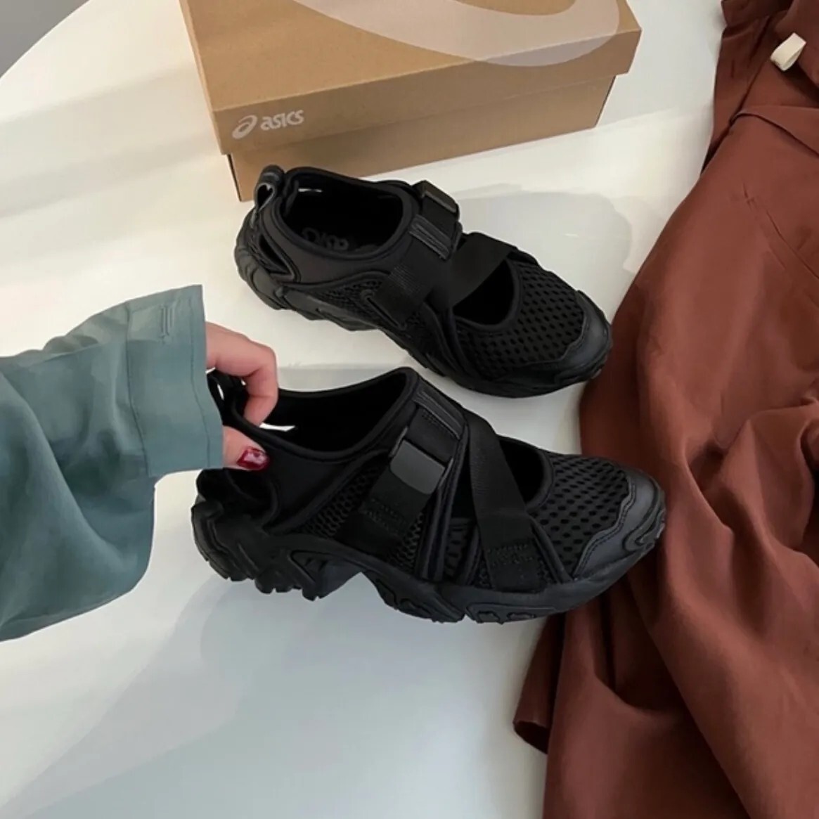 "代購" ASICS GEL-FILIMY 黑色 全黑 溯溪鞋 涼鞋 男女鞋 1203A165-001