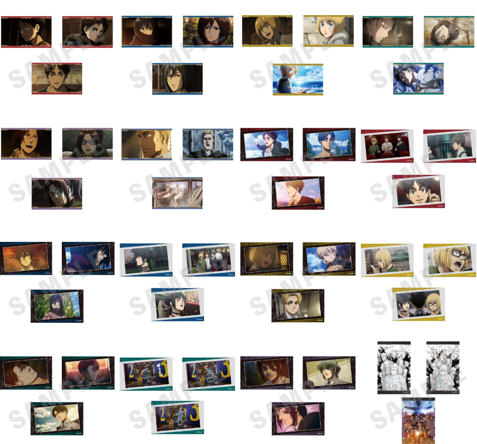 [代購][預訂] 進擊的巨人 視覺卡 3張 SET