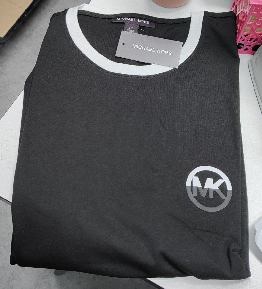 [S] MICHAEL KORS BLACK SPRING 25 T-SHIRT, OS552JFFV4-BLACK (SMK1300)