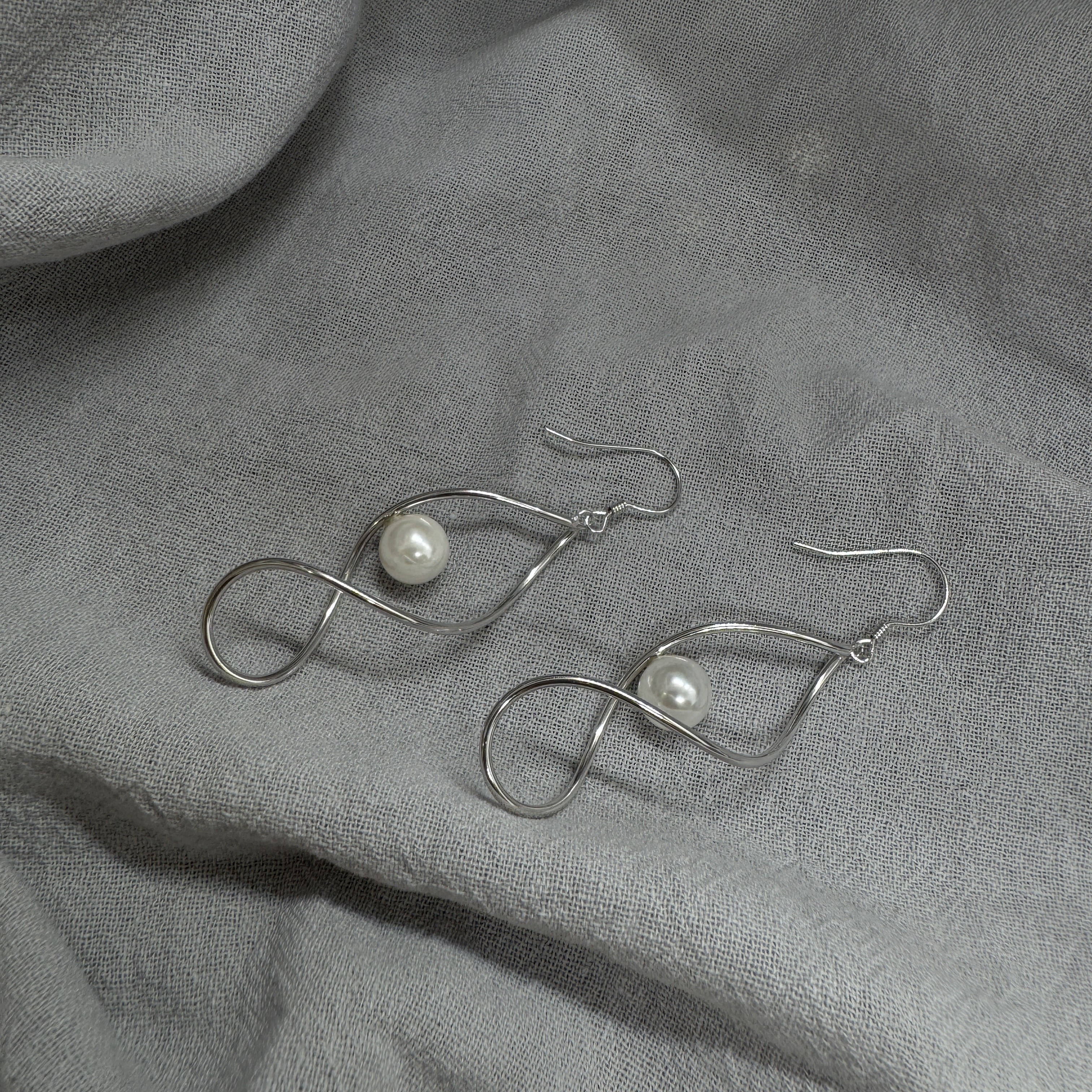 曲光之舞 - 純銀耳環