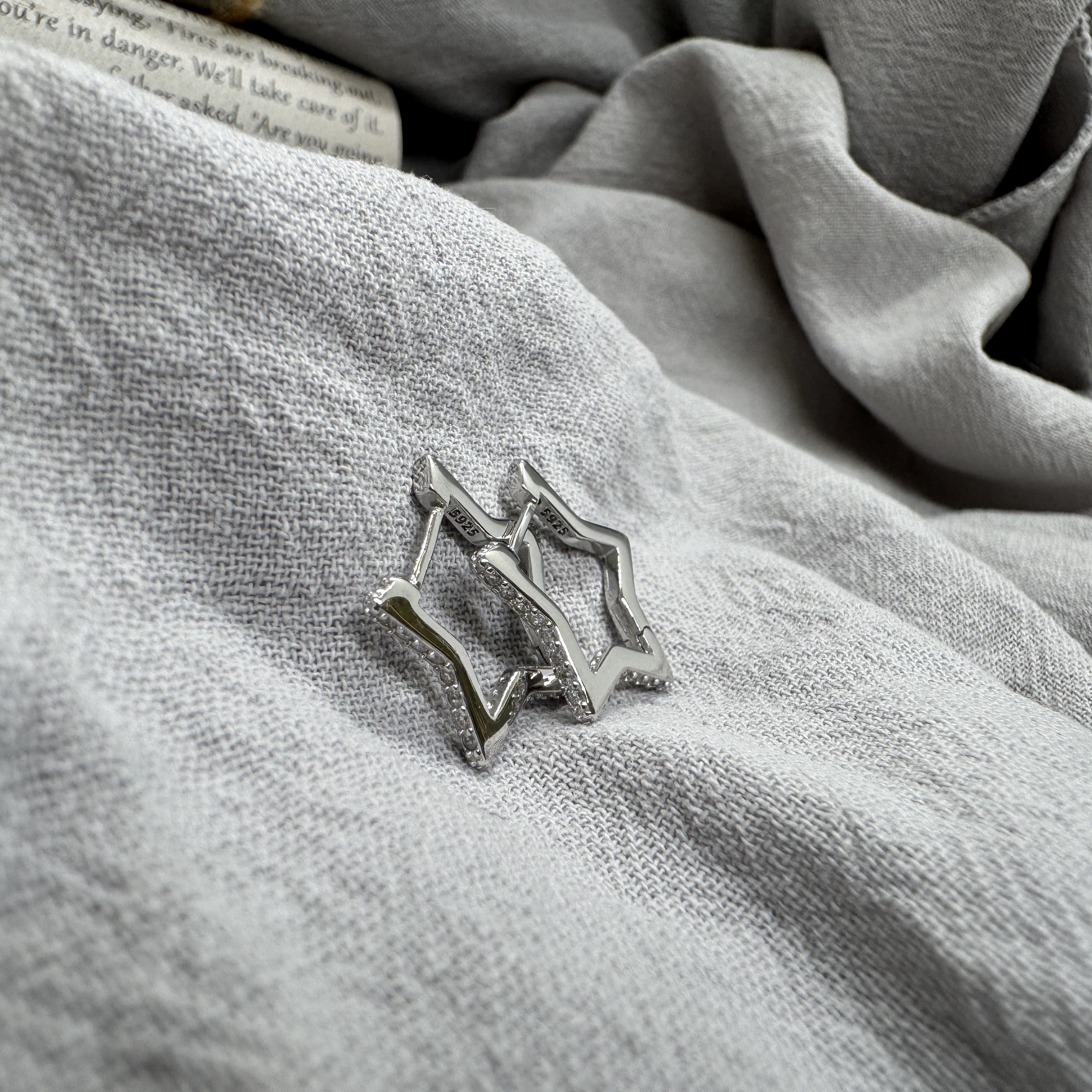 星閃不規 - 純銀耳環