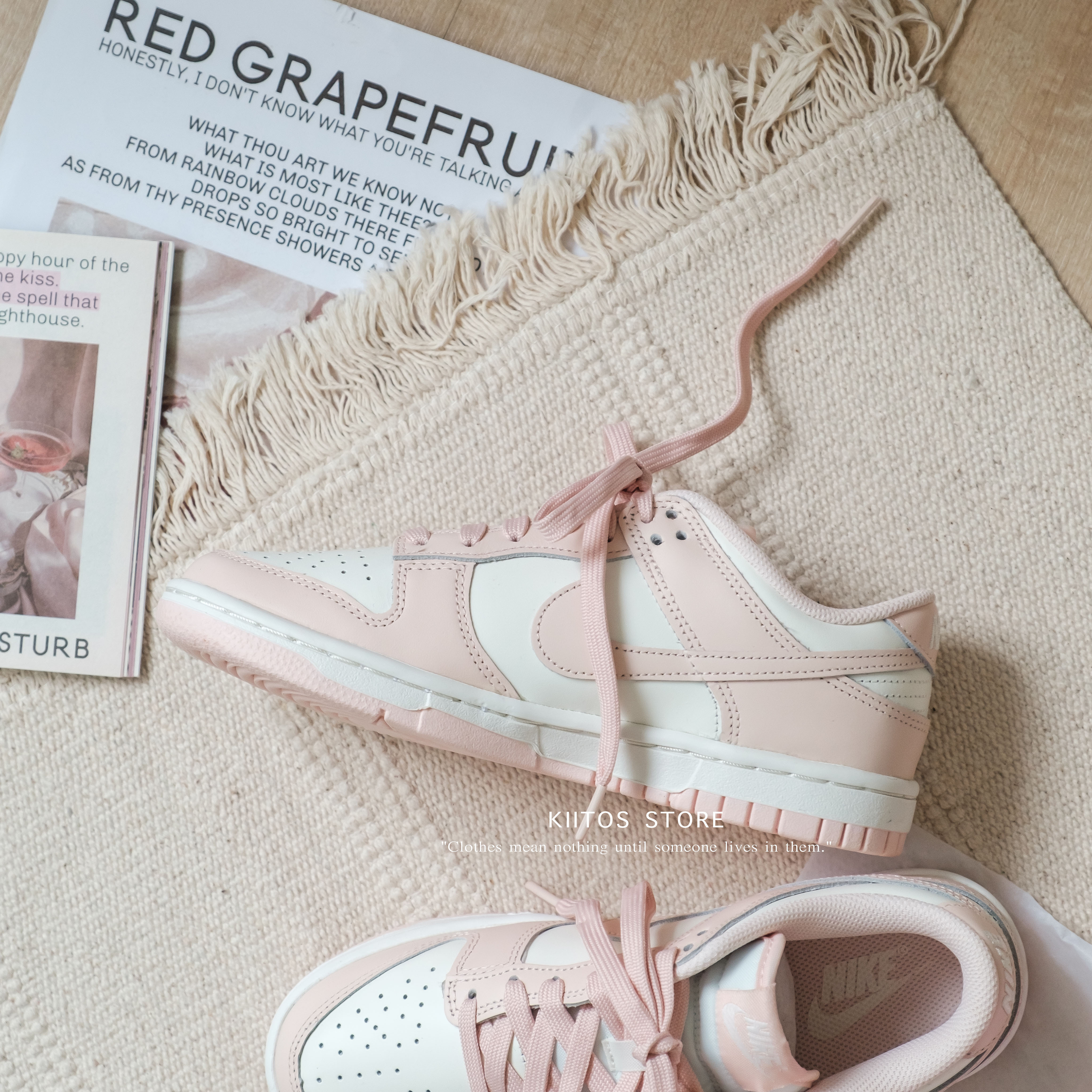 Nike Dunk Low "ORANGE PEARL" 櫻花粉 粉白 女鞋 DD1503-102