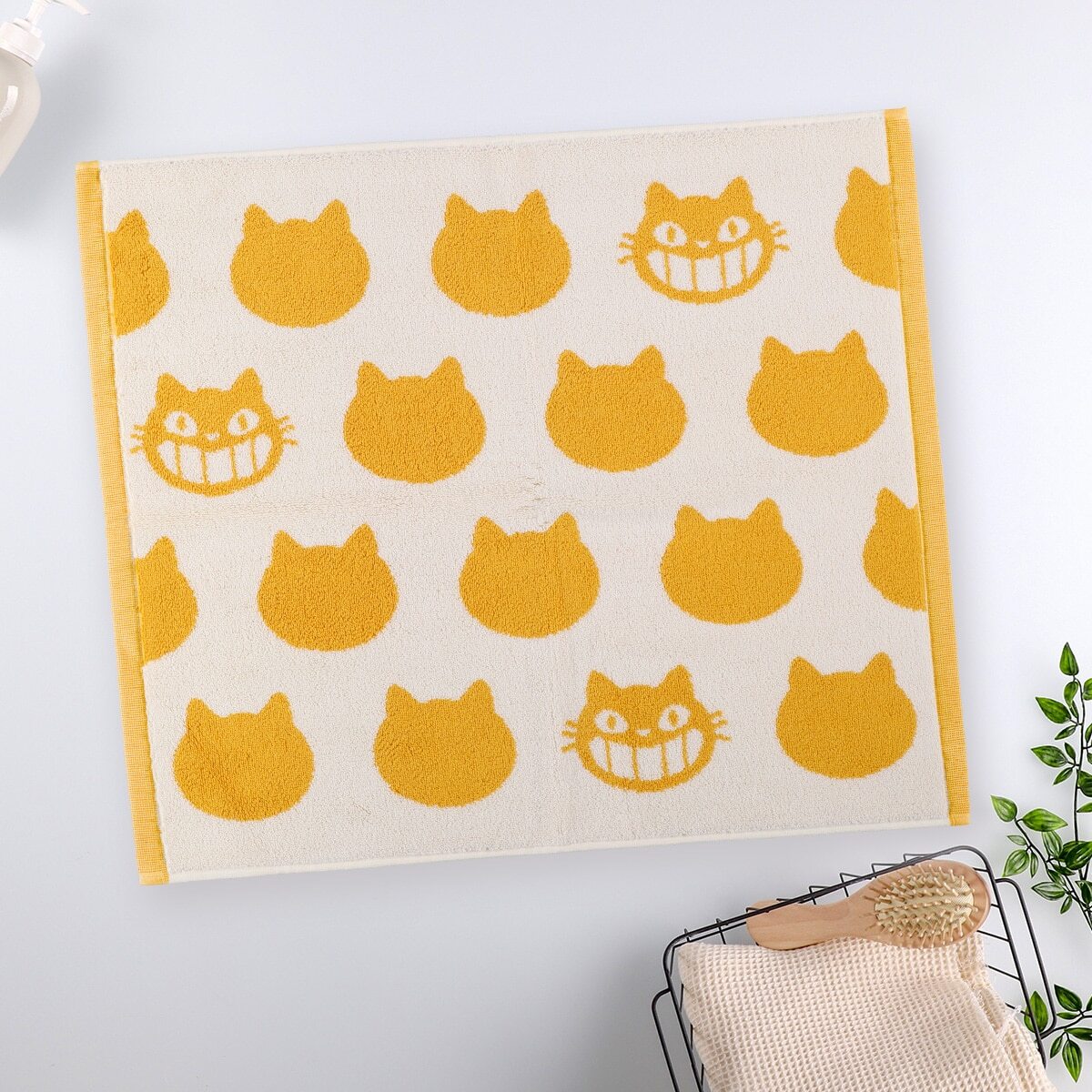 浴室毛巾腳踏墊 龍貓 貓巴士剪影