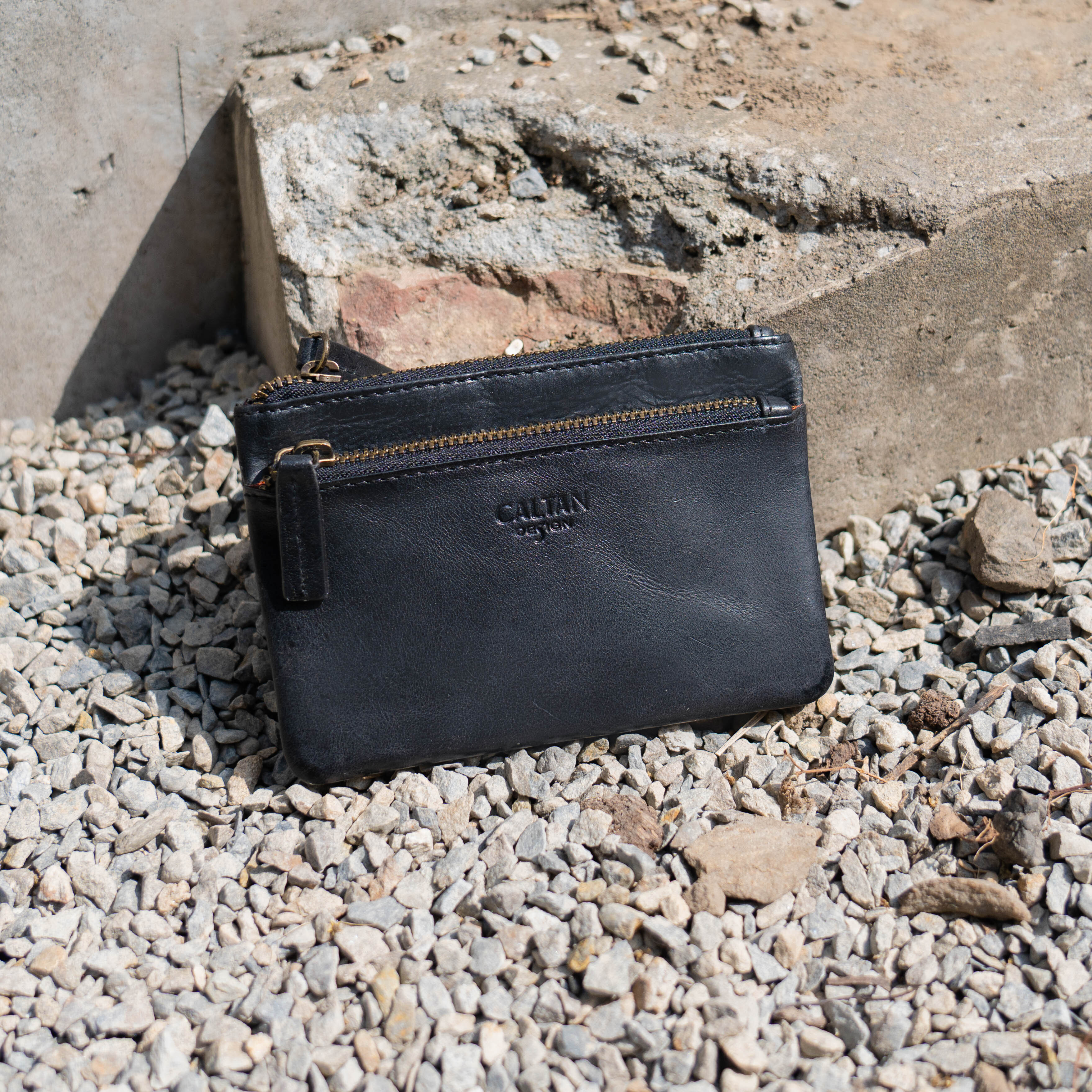 『新品上市』老爺有喜 真皮雙層零錢包(075073bk)