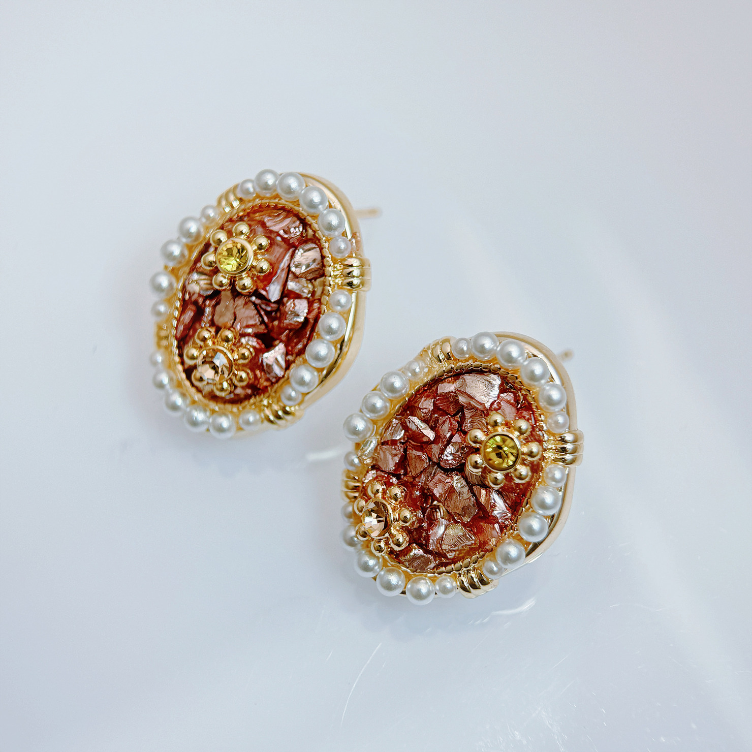 璀璨宮廷金飾耳環