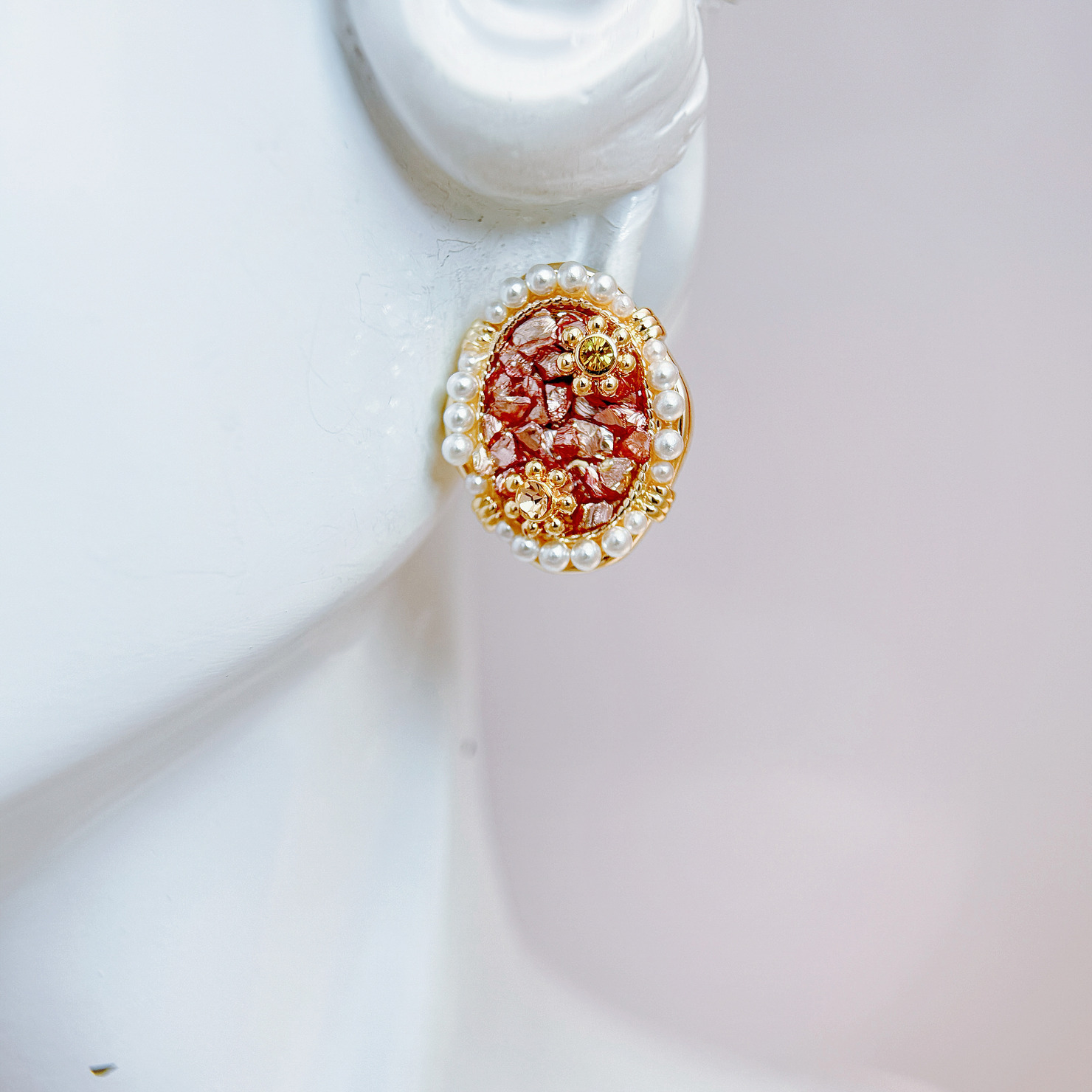 璀璨宮廷金飾耳環